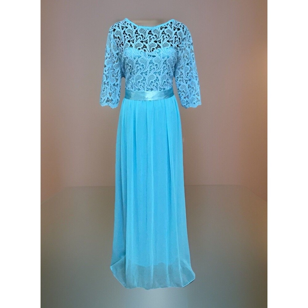 Anself  Ocean Blue Maxi Bridesmaid  Women’s Dress Size 5 XL